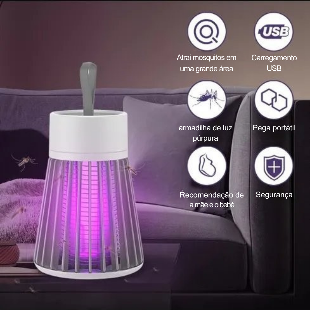 EcoMosquito™ - Lâmpada UV repelente de mosquitos