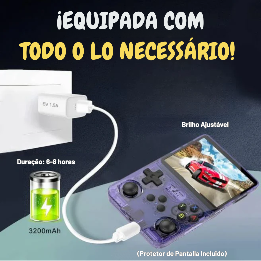 Consola Retro R36s - Jogue Mais de 15.000 Jogos em Qualquer Lugar