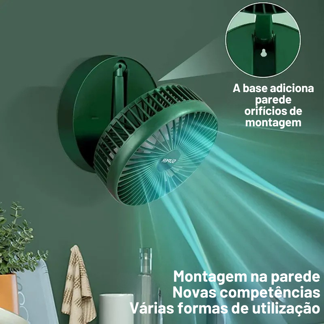 Fresquinho™ - Ventilador dobrável recarregável USB