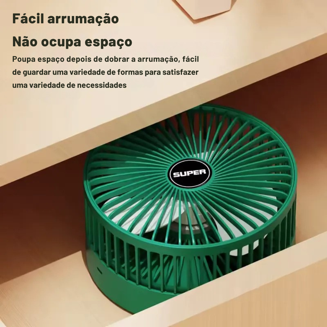 Fresquinho™ - Ventilador dobrável recarregável USB