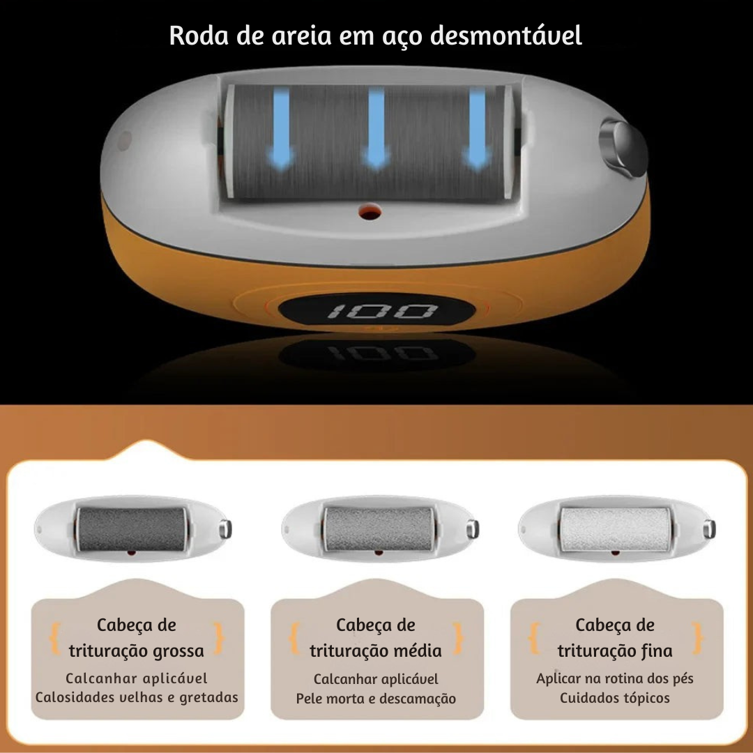 PésPerfeitos™ - Removedor elétrico de calosidades dos pés