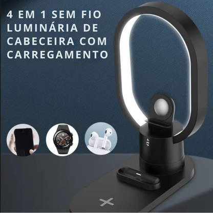 CarregaTudo™ - Base de carregamento sem fios 4 em 1