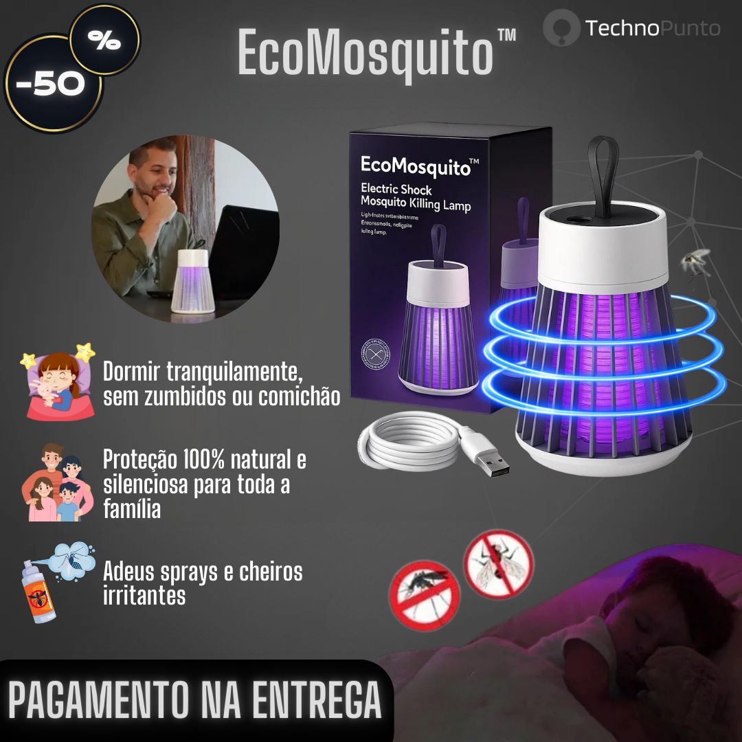 EcoMosquito™ - Lâmpada UV repelente de mosquitos