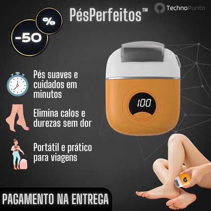 PésPerfeitos™ - Removedor elétrico de calosidades dos pés